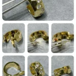 [CMT]BEE LOVE DIAMOND HOOP EARRINGS - Image 6