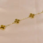 [VCA]CLOVER  5 MOTIFS TIGER EYE BRACELET - Image 8