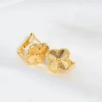 [VCA]CLOVER MEDIUM 1 MOTIFS LASER EARRINGS - Image 5