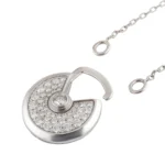 [CA]AMULETTE SILVER FULL DIAMOND NECKLACE - Image 6