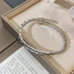 [BV]SERPENTI VIPER SILVER BRACELET - Image 3