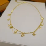 [LV] GOLD FLEUR DE LIS NECKLACE - Image 2