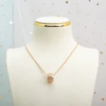 [BV]PARENTESI NECKLACE PINK GOLD DIAMOND - Image 2