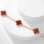 [VCA]CLOVER 10 MOTIFS CARNELIAN NECKLACE - Image 10