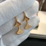 [BV]DREAM EARRINGS 3 MOTIFS DIAMOND MOP PINK GOLD - Image 8