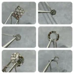 [CMT]BEE LOVE DIAMOND PAVED 3 ROW NECKLACE - Image 4