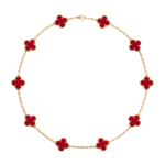 [VCA]CLOVER 10 MOTIFS CARNELIAN NECKLACE