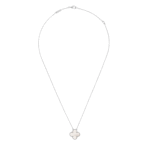 [VCA]CLOVER MEDIUM SILVER WHITE MOP NECKLACE
