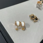 [BV]ZERO 1 PINK GOLD CERAMIC EARRINGS - Image 7
