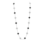 [VCA]CLOVER 20 MOTIFS ONYX DIAMOND SILVER - Image 4