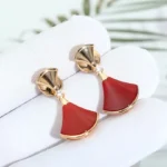[BV]DREAM Carnelian PINK GOLD EARRINGS - Image 6