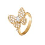 [VCA]BUTTERFLY GOLD DIAMOND RING - Image 6