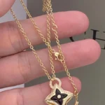 [LV]STAR PEDANT GOLD DIAMOND NECKLACE - Image 4