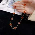[VCA]CLOVER 10 MOTIFS CARNELIAN NECKLACE - Image 13