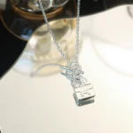 [HM]POP H PEDANT SILVER NECKLACE - Image 3