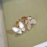 [VCA]TWIN BUTTERFLY DIAMOND MOP RING - Image 2