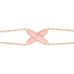 [CMT]JEUX BRACELET PINK MOP PINK GOLD 1 DIAMOND