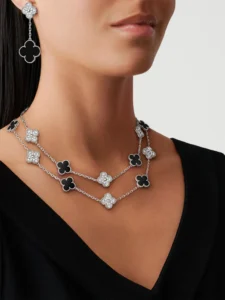 [VCA]CLOVER 20 MOTIFS ONYX DIAMOND SILVER - Image 5