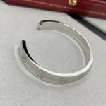 [CA]LOVE BRACELET 6.1MM 1 DIAMOND OPEN CUFF - Image 4