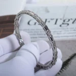 [BV]SERPENTI BRACELET SILVER DIAMOND - Image 2
