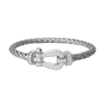 [FR]FORCE LARGE HORSESHOE FULL DIAMOND BRACELET SILVER - Image 3