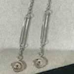 [HM]CHAINE CHAOS DIAMOND DROP EARRINGS - Image 7