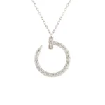 [CA]JUSTE NECKLACE SILVER DIAMONDS