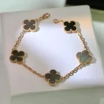 [VCA]CLOVER 5 MOTIF GRAY MOP  BRACELET - Image 2