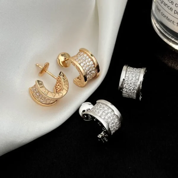 [BV]ZERO 1 DIAMOND PAVED EARRINGS