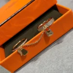 [HM]HM KELLY CLOCHETTE DOUBLE RING IN  WITH DIAMONDS - Image 7