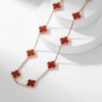 [VCA]CLOVER 10 MOTIFS CARNELIAN NECKLACE - Image 15