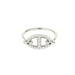 [HM]RONDE SMALL SILVER DIAMOND RING