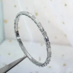[BV]SERPENTI BRACELET SILVER DIAMOND - Image 4