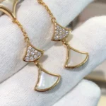 [BV]DREAM EARRINGS 3 MOTIFS DIAMOND MOP PINK GOLD - Image 5