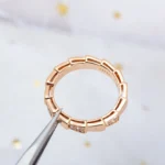 [BV]SERPENTI RING PINK GOLD  3MM - Image 3