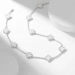 [VCA]CLOVER 10 MOTIFS WHITE MOTHER OF PEARL NECKLACE - Image 12