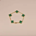 [VCA]CLOVER 5 MOTIFS MALACHITE BRACELET - Image 7