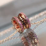 [BV]ZERO 1 ROCK PINK GOLD PINK DIAMOND NECKLACE - Image 2