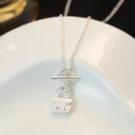 [HM]POP H PEDANT SILVER NECKLACE - Image 4