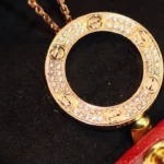 [CA]LOVE NECKLACE ADJUSTABLE ROSE GOLD - Image 8