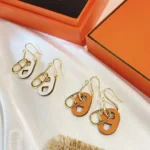 [HM]HM O MAILLON GOLD EARRINGS - Image 2