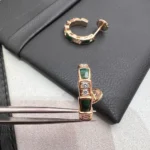 [BV]SERPENTI MALACHITE PINK GOLD EARRINGS - Image 7