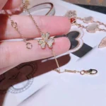 [VCA]FRIVOLE GOLD FLOWER DIAMOND BRACELET - Image 5