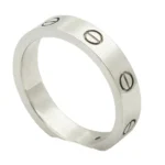 [CA]LOVE RING 4MM 1 DIAMOND SILVER - Image 2