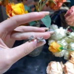 [CMT]JEUX DE SILVER DIAMOND EARRINGS - Image 7