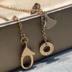 [BV]DREAM MOP DIAMOND PAVED PINK GOLD NECKLACE - Image 4