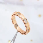 [BV]SERPENTI RING PINK GOLD  3MM - Image 2