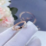 [CMT]BEE LOVE RING PINK GOLD 1 DIAMOND - Image 3