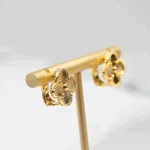 [VCA]CLOVER MEDIUM 1 MOTIFS LASER EARRINGS - Image 8