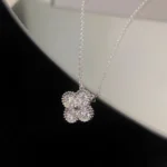 [VCA]CLOVER 15MM DIAMOND SINGLE FLOWER NECKLACE - Image 7